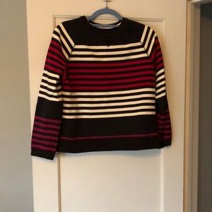 Pacer sweatshirt top. Striped. Size PM. Long‎ sleeve. Heavy material. EUC.